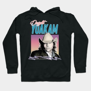 Dwight Yoakam / 80s Styled Retro Design Hoodie